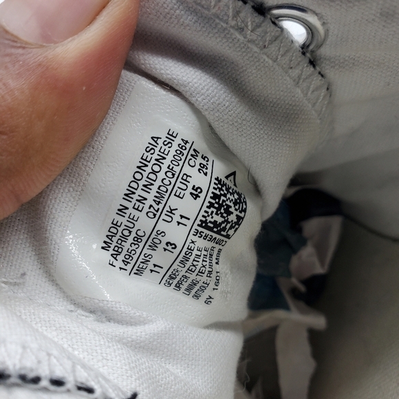 Converse Shoes Mens 11 Womens 13 All Star 149538C Sneakers Dobby Weave - Picture 3 of 14